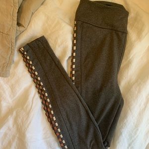 Free People grey woven leggings